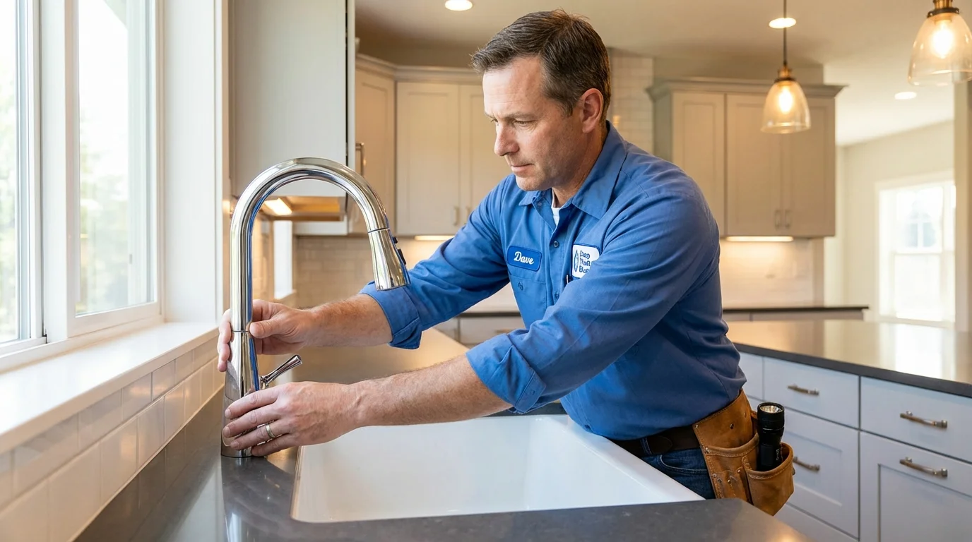 Kitchen faucet installation by Johns Plumbing LLC in Stapleton